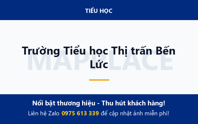 Trường Tiểu học Thị trấn Bến Lức