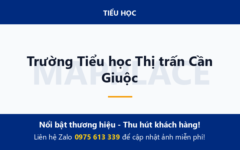 Trường Tiểu học Thị trấn Cần Giuộc