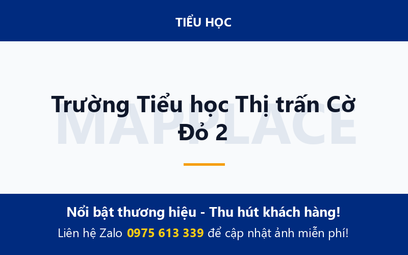 Trường Tiểu học Thị trấn Cờ Đỏ 2