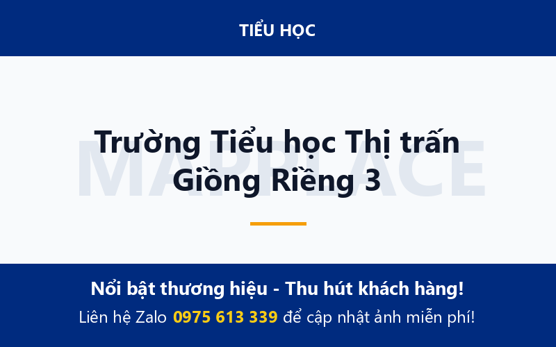 Trường Tiểu học Thị trấn Giồng Riềng 3