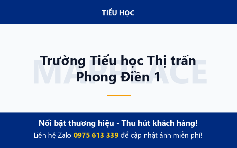 Trường Tiểu học Thị trấn Phong Điền 1