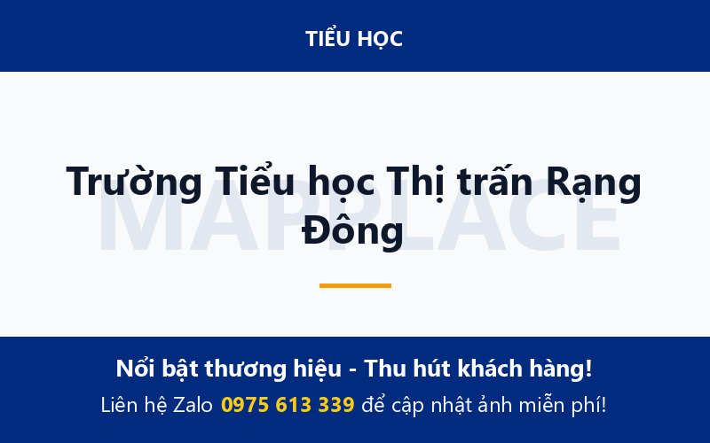 Trường Tiểu học Thị trấn Rạng Đông