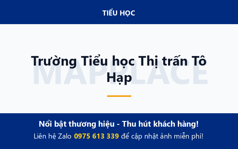 Trường Tiểu học Thị trấn Tô Hạp