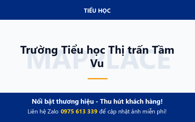Trường Tiểu học Thị trấn Tầm Vu