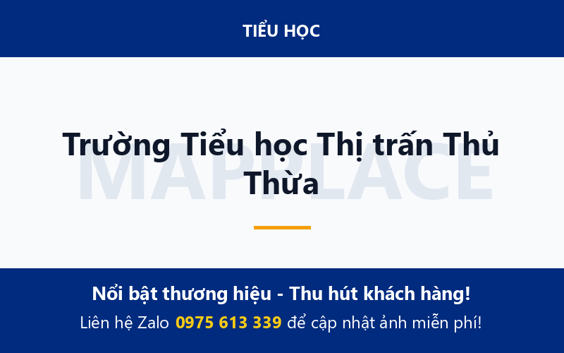 Trường Tiểu học Thị trấn Thủ Thừa