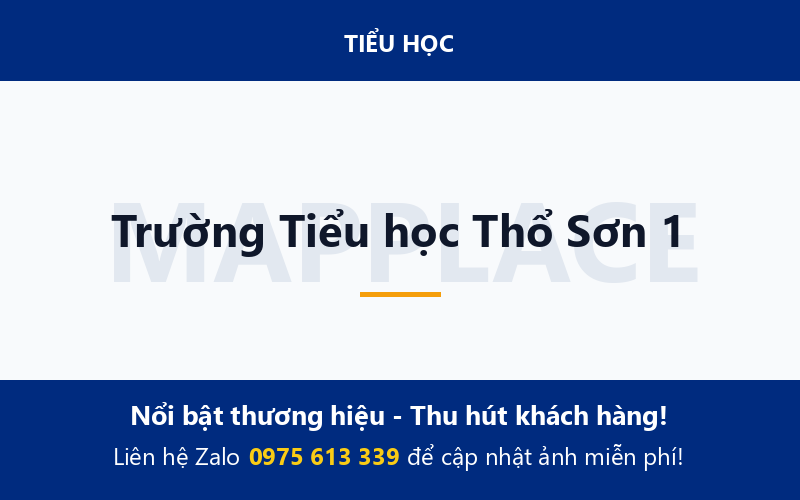 Trường Tiểu học Thổ Sơn 1