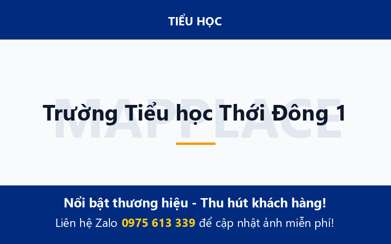 Trường Tiểu học Thới Đông 1