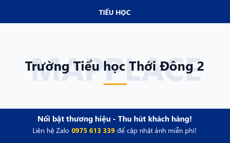 Trường Tiểu học Thới Đông 2