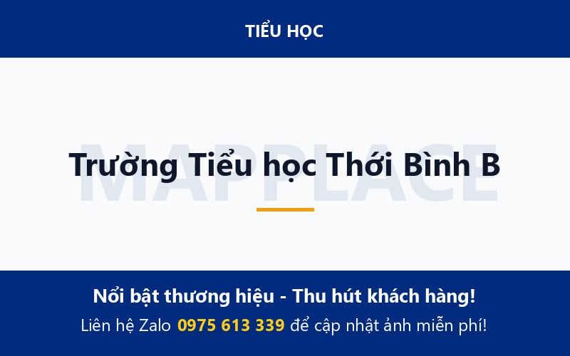 Trường Tiểu học Thới Bình B