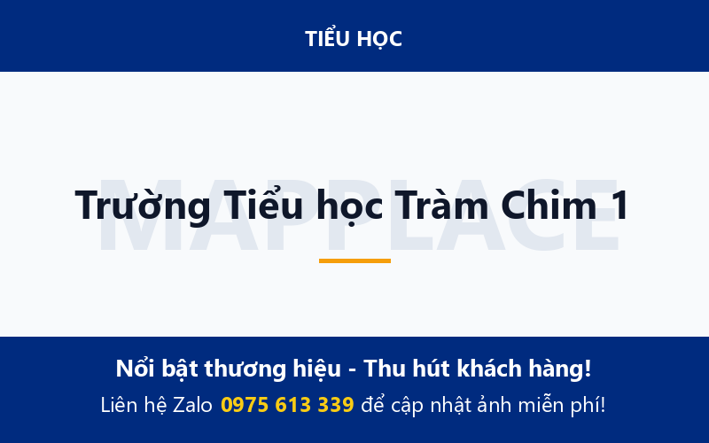 Trường Tiểu học Tràm Chim 1