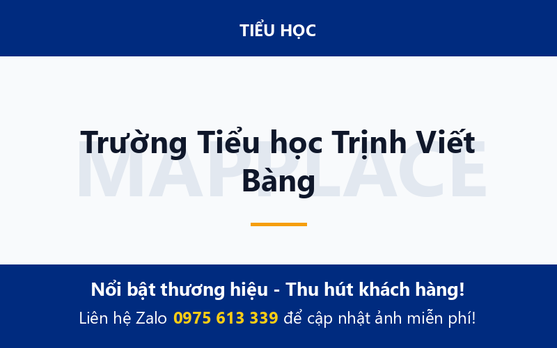 Trường Tiểu học Trịnh Viết Bàng