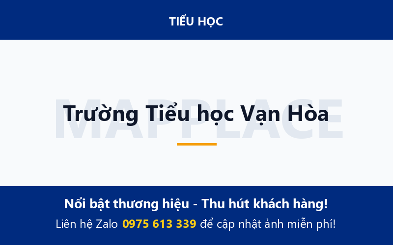 Trường Tiểu học Vạn Hòa