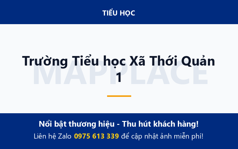 Trường Tiểu học Xã Thới Quản 1