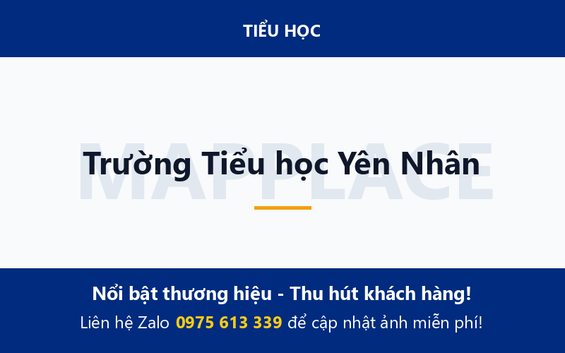 Trường Tiểu học Yên Nhân