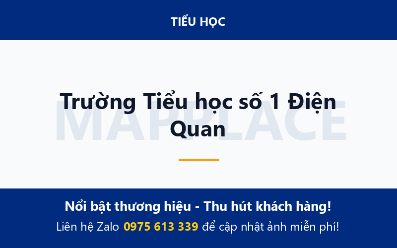 Trường Tiểu học số 1 Điện Quan