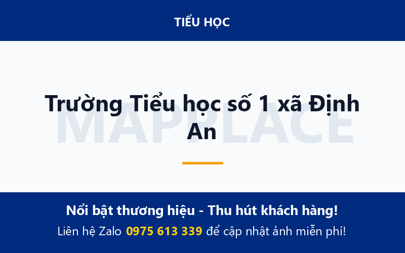 Trường Tiểu học số 1 xã Định An