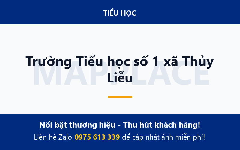 Trường Tiểu học số 1 xã Thủy Liễu