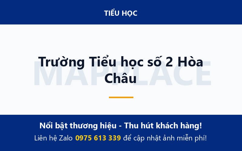 Trường Tiểu học số 2 Hòa Châu