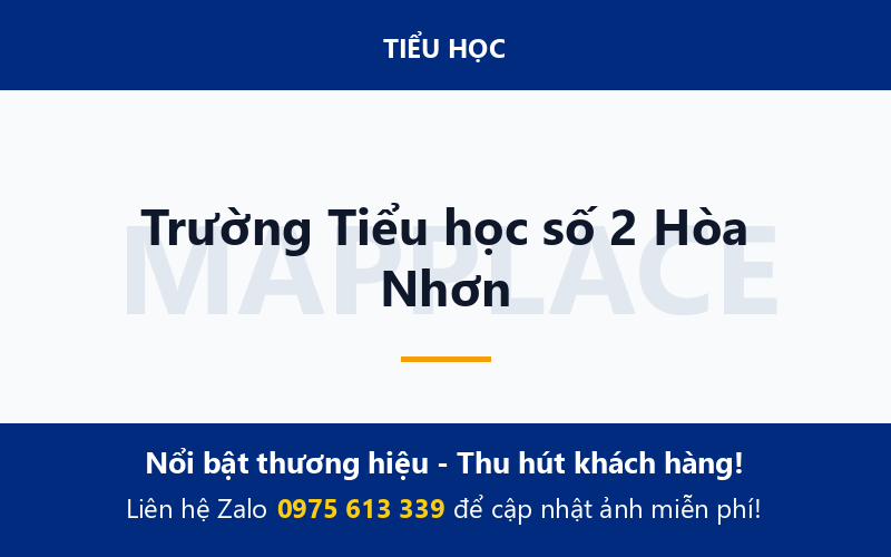Trường Tiểu học số 2 Hòa Nhơn