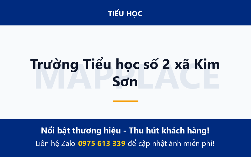Trường Tiểu học số 2 xã Kim Sơn
