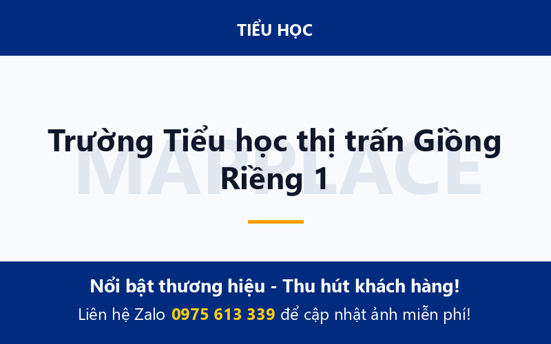 Trường Tiểu học thị trấn Giồng Riềng 1