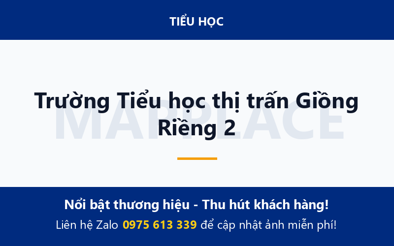 Trường Tiểu học thị trấn Giồng Riềng 2