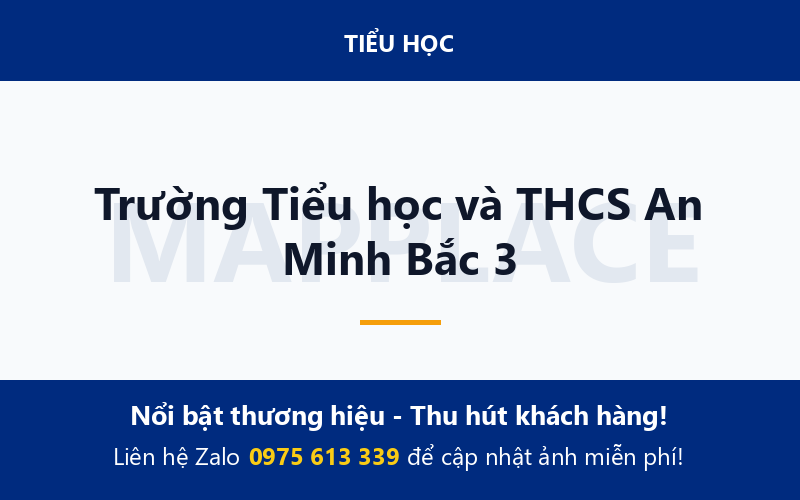 Trường Tiểu học và THCS An Minh Bắc 3