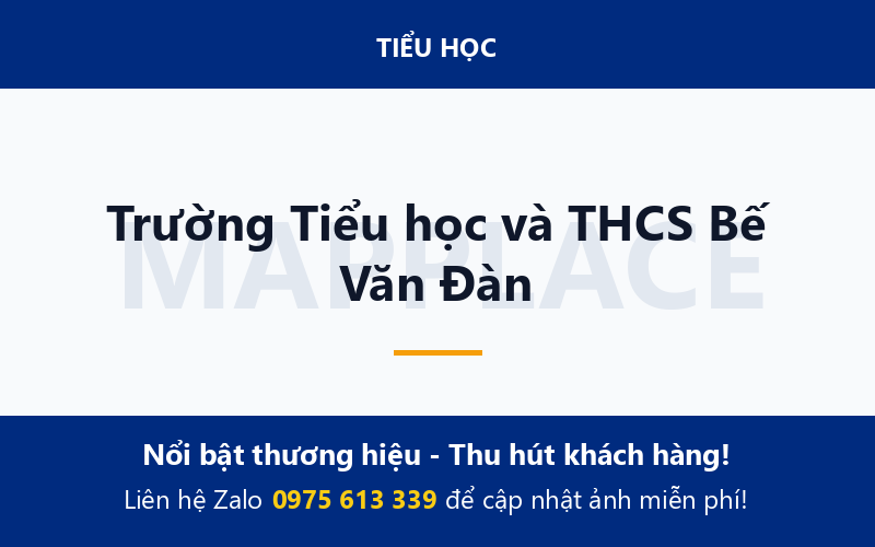 Trường Tiểu học và THCS Bế Văn Đàn