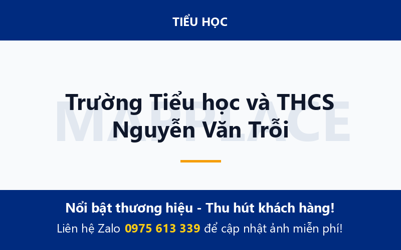 Trường Tiểu học và THCS Nguyễn Văn Trỗi
