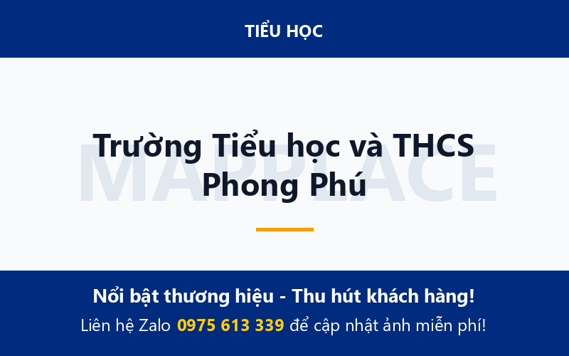 Trường Tiểu học và THCS Phong Phú