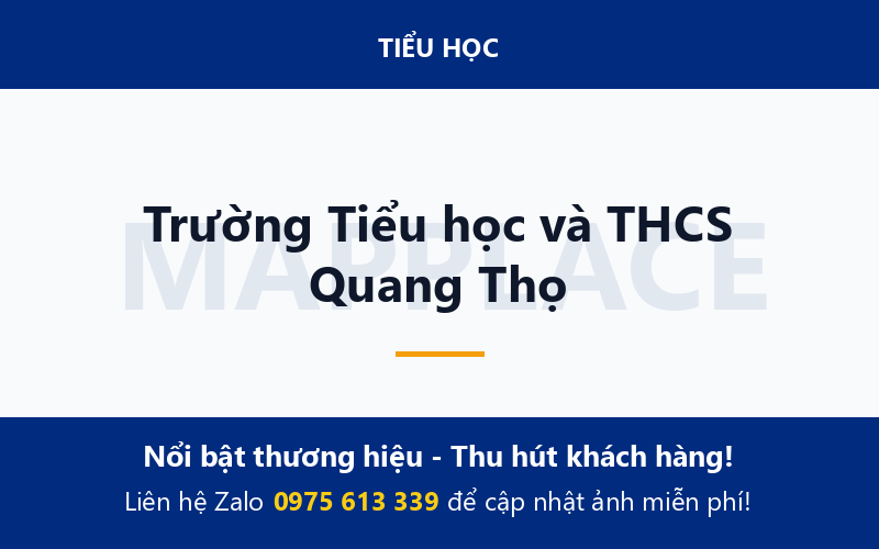 Trường Tiểu học và THCS Quang Thọ