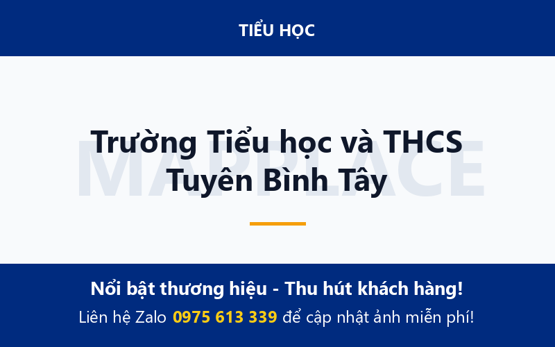Trường Tiểu học và THCS Tuyên Bình Tây
