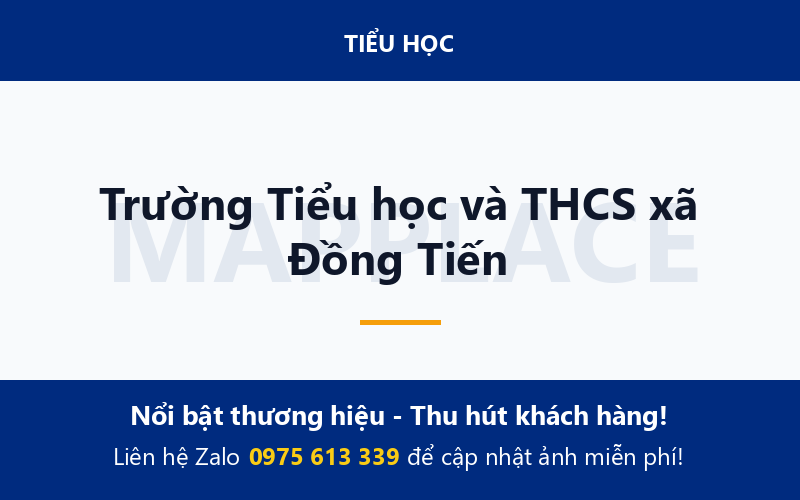 Trường Tiểu học và THCS xã Đồng Tiến