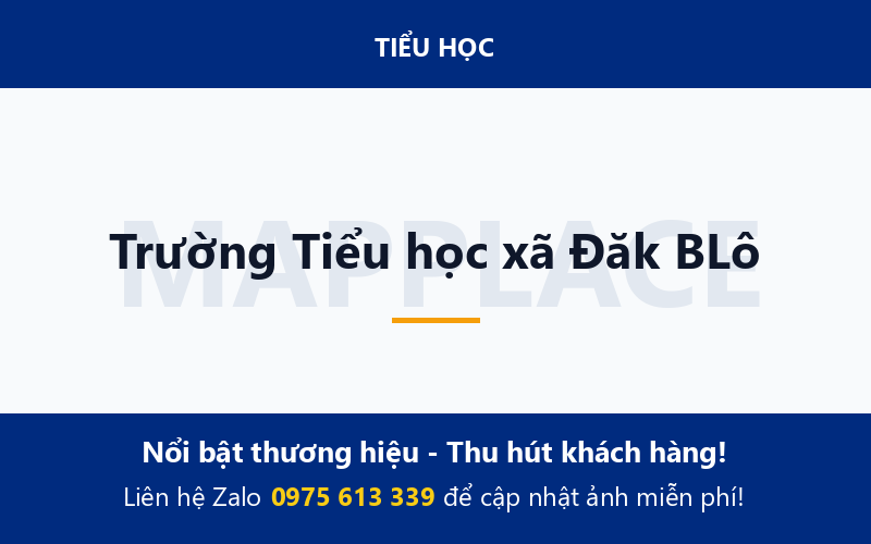 Trường Tiểu học xã Đăk BLô