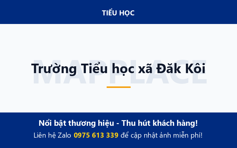 Trường Tiểu học xã Đăk Kôi