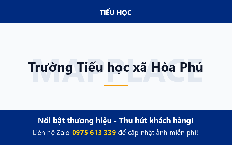 Trường Tiểu học xã Hòa Phú