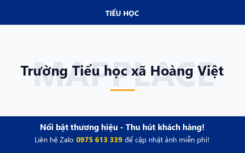 Trường Tiểu học xã Hoàng Việt