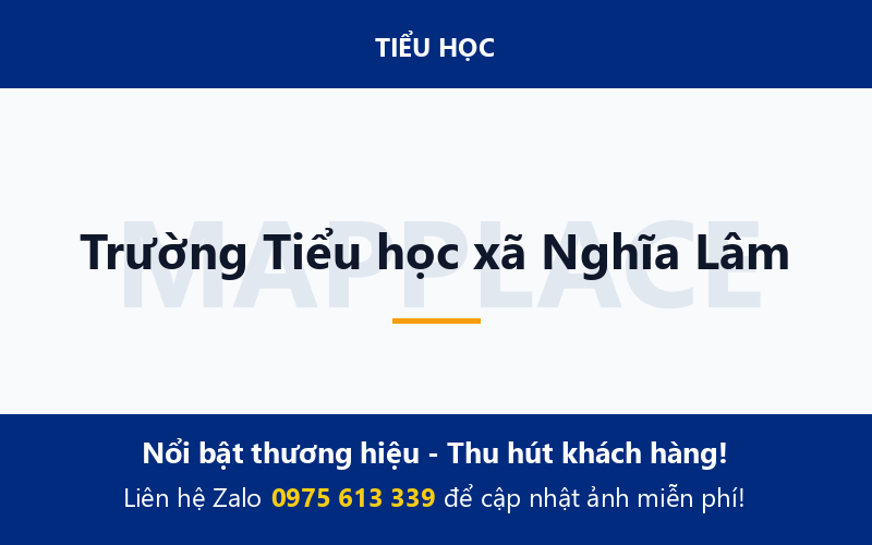 Trường Tiểu học xã Nghĩa Lâm