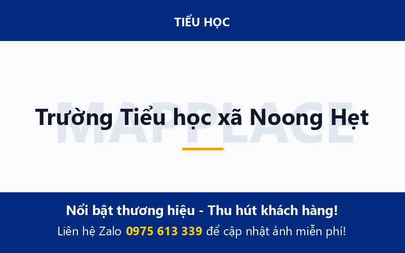 Trường Tiểu học xã Noong Hẹt