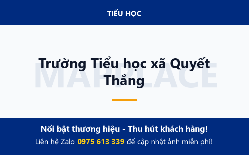 Trường Tiểu học xã Quyết Thắng