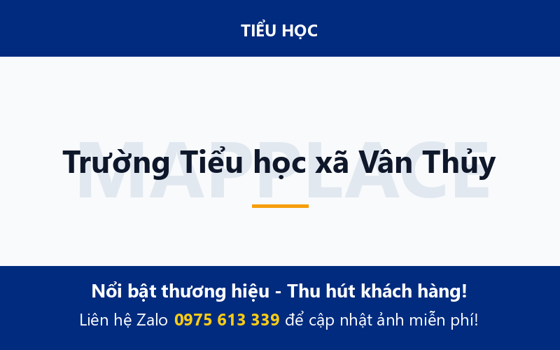 Trường Tiểu học xã Vân Thủy