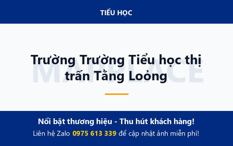 Trường Trường Tiểu học thị trấn Tằng Loỏng