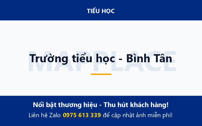Trường tiểu học - Bình Tân