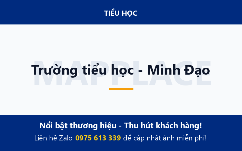 Trường tiểu học - Minh Đạo