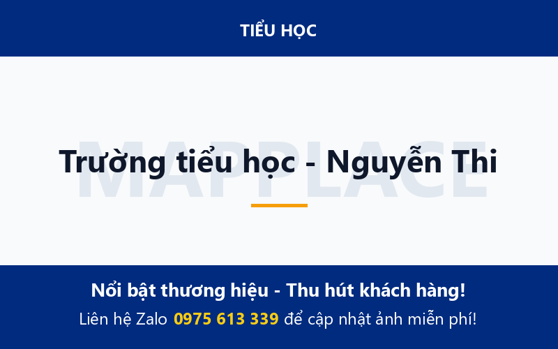 Trường tiểu học - Nguyễn Thi