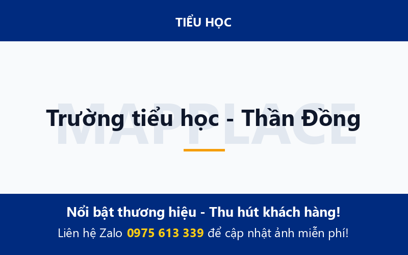 Trường tiểu học - Thần Đồng