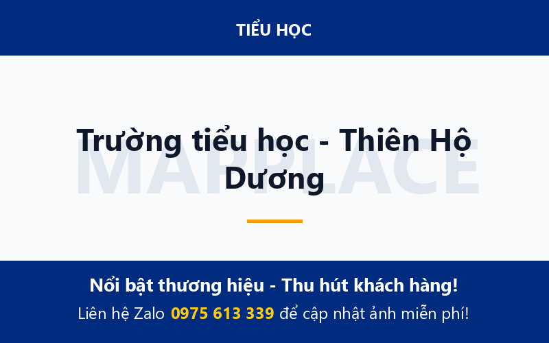 Trường tiểu học - Thiên Hộ Dương
