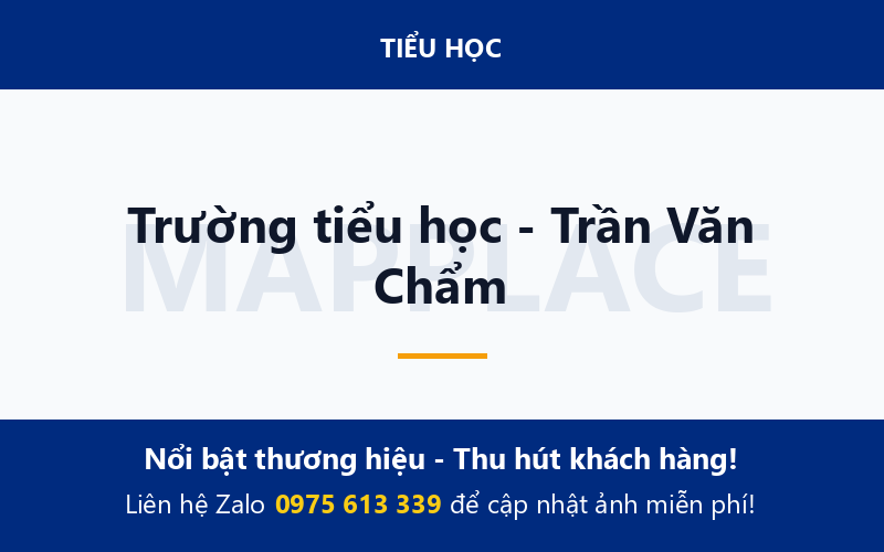Trường tiểu học - Trần Văn Chẩm
