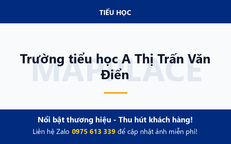 Trường tiểu học A Thị Trấn Văn Điển