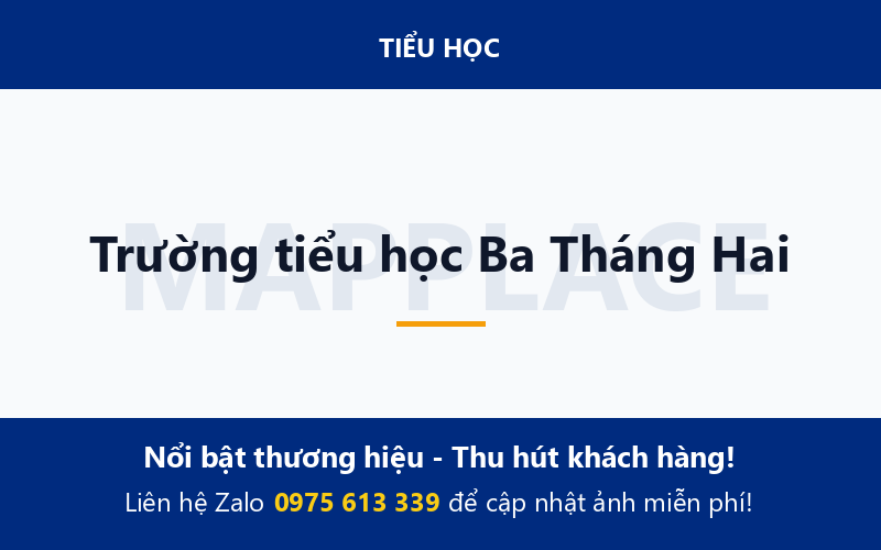 Trường tiểu học Ba Tháng Hai